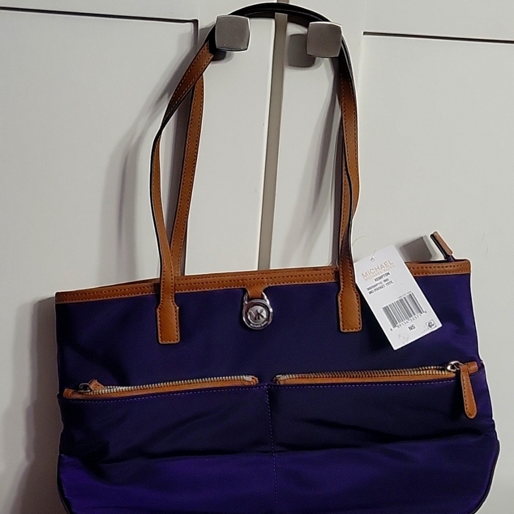 Michael Kors Kempton Tote Purple nylon